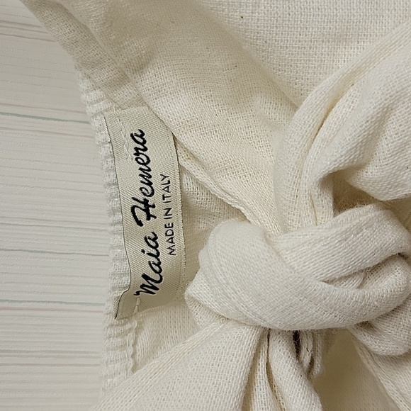 Maia Hemera cotton/polyester made in Italy tie front dress women's sz small NWT - Picture 4 of 5